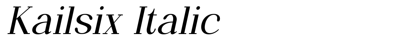 Kailsix Italic